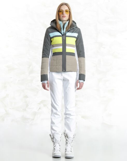 Veste de ski multicolore