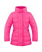 Doudoune de Ski mi-longue chaude rose fuchsia