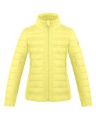 Veste/Doudoune light intérieur polaire jaune