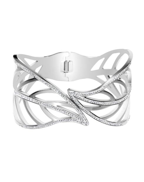 Bracelet Feuille argenté