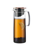 Infuseur en verre, couvercle avec filtre Biasca cuivre - 1.2l