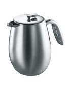 Cafetière à piston double paroi 12 tasses Columbia inox mat - 1.5 L