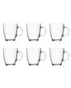 6 Mugs Bistro transparents - 0.35 L