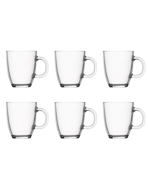 6 Mugs Bistro transparents - 0.35 L