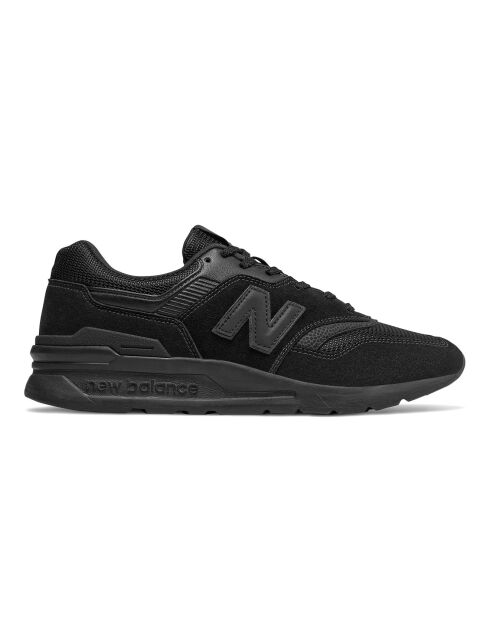 Baskets en Velours de Cuir & Mesh CM997HCI noires