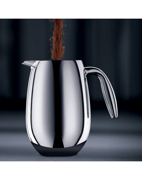 Columbia 12-kops dubbelwandig koffiezetapparaat voor Franse pers, mat roestvrij staal - 1,5 L