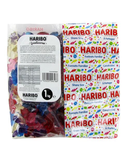 Bolsa de caramelos Unicorn Love de 1 kg