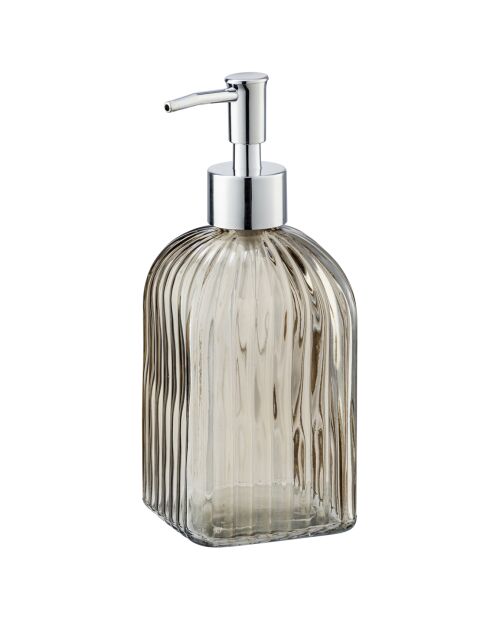 Distributeur de savon Vetro marron - 7.5x19x7.5 cm