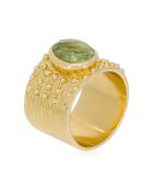 Bague Gregoria Améthyste Verte en Laiton doré