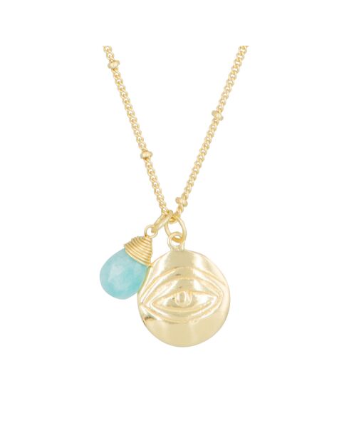 Collier Iva en Laiton doré