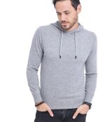 Pull en Cachemire & Soie mélangés sweat-shirt givre