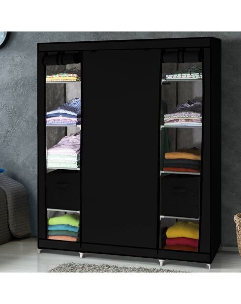 Armoire noire - 135x175x45 cm