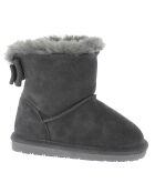 Boots fourrées en Velours de Cuir Elwha grises