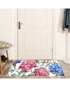 Tapis vinyle Hortensias multicolore - 50x140 cm
