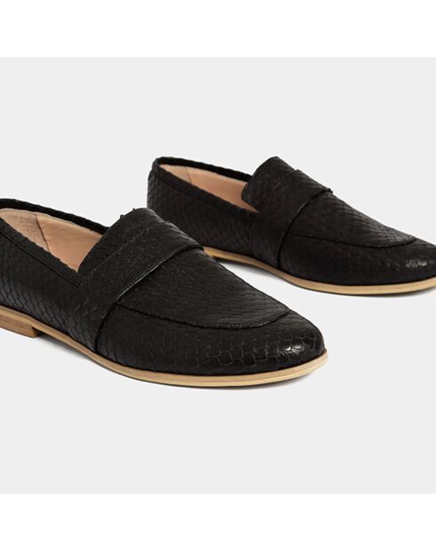 Mocassins en Cuir Happy Monday noirs