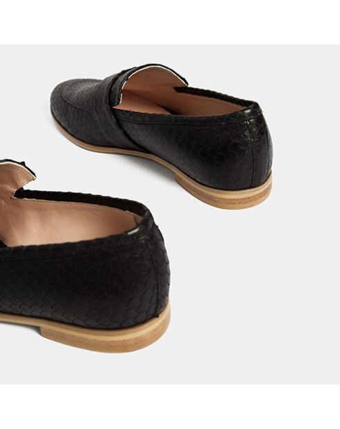 Mocassins en Cuir Happy Monday noirs