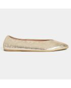 Gouden Lazy Day leren ballerina's