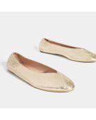 Gouden Lazy Day leren ballerina's