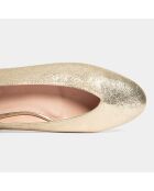 Gouden Lazy Day leren ballerina's