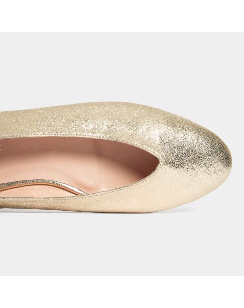 Gouden Lazy Day leren ballerina's