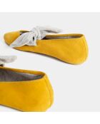Ballerinas Princesses Rule Mustard aus Veloursleder