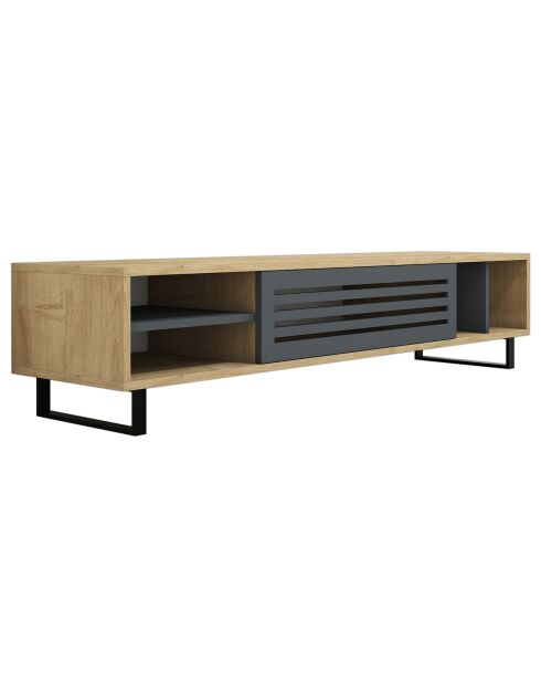 Meuble TV Safir saphir/anthracite - 35x160x40 cm