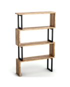 Bibliothèque ceylan noisette - 128x80x22 cm