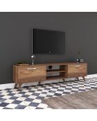 Meuble TV A9 noisette - 48.6x180x35 cm