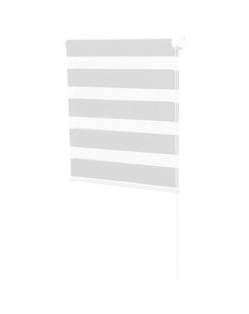 Store enrouleur Zebra blanc - 60x90 cm