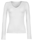 T-Shirt Chiara col V blanc