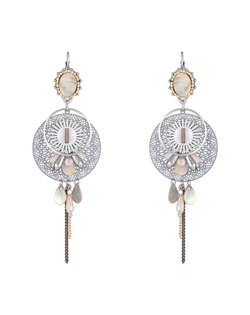 Boucles d'oreilles Linda grises