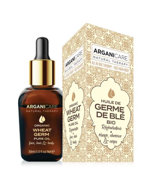 Huile de Germe de blé Bio 3-1 Visage, Cheveux & Corps -  30 ml