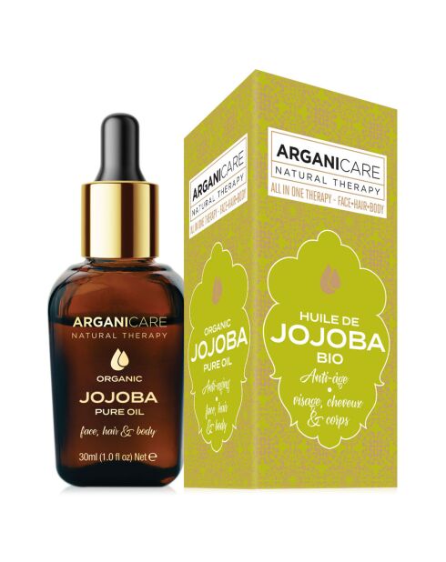 Huile de Jojoba Bio 3-1 Visage, Cheveux & Corps - 30 ml