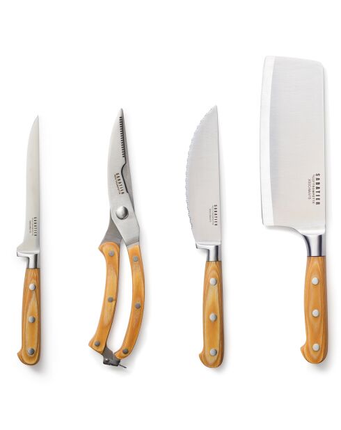 Set de découpe Essentiel bois/acier - 4 pièces