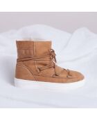 Boots Après-ski fourrées mouton en Velours de Cuir Pulse Girl Shearling whisky