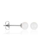 Boucles d'oreilles My Pearl or blanc