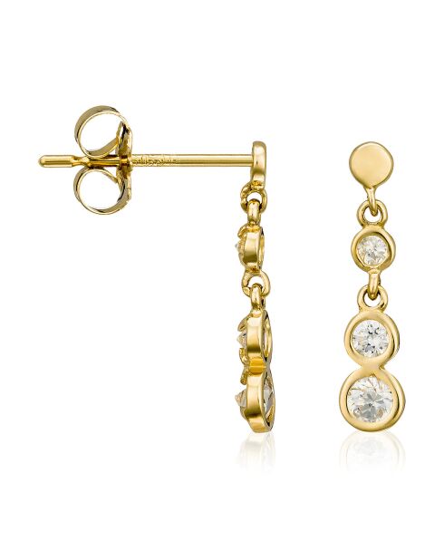 Boucles d'Oreilles Sagesse or jaune