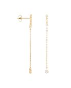 Boucles d'oreilles Etoile Tombante or jaune