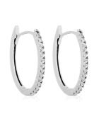 Boucles d'oreilles Alizée or blanc
