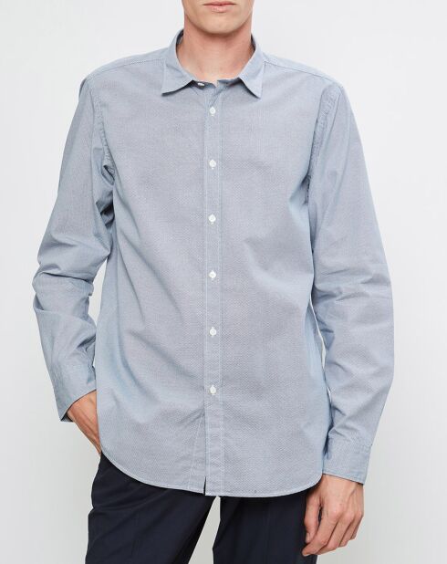 Chemise Slim Sammy à motifs bleue