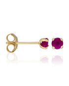 Boucles d'oreilles Little red or jaune