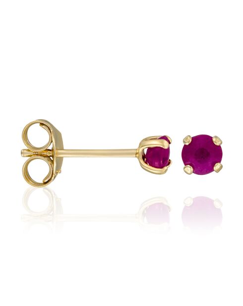 Boucles d'oreilles Little red or jaune