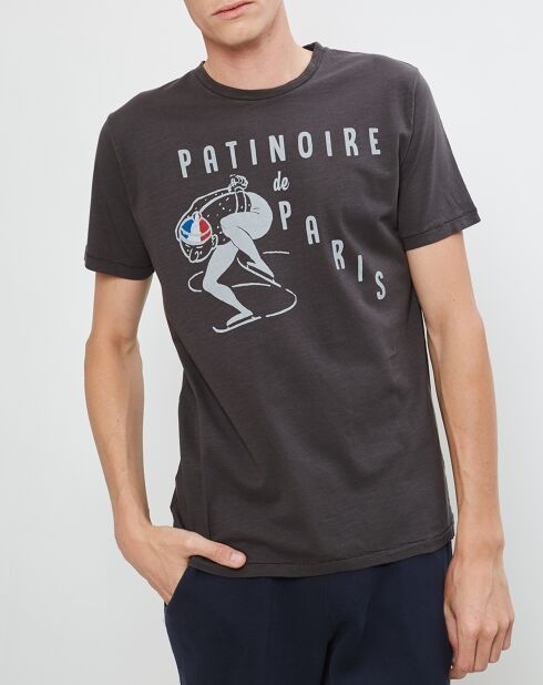 T-Shirt Tee Patinoire carbone