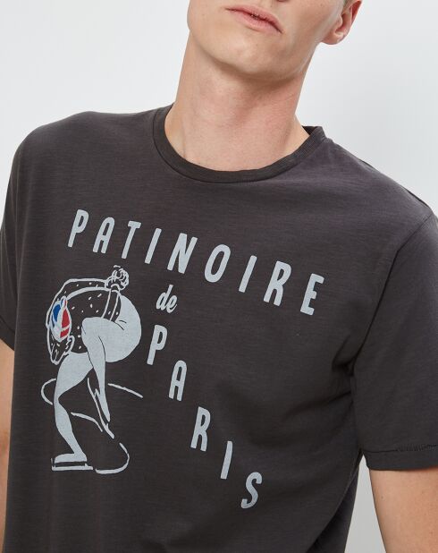 T-Shirt Tee Patinoire carbone