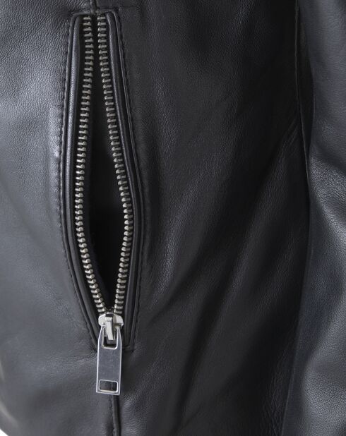 Schwarze Lederjacke Celestine