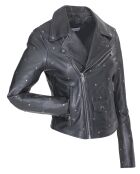 Veste en Cuir Chana noire