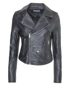 Veste en Cuir Chana noire