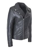 Veste en Cuir Ciara noire