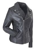 Veste en Cuir Ciara noire