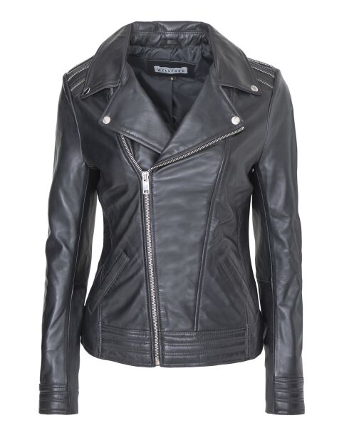 Veste en Cuir Ciara noire